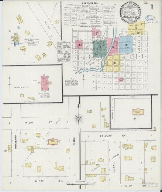 Sanborn Fire Insurance Map from Northfield, Rice County, Minnesota. (1894) – Map View