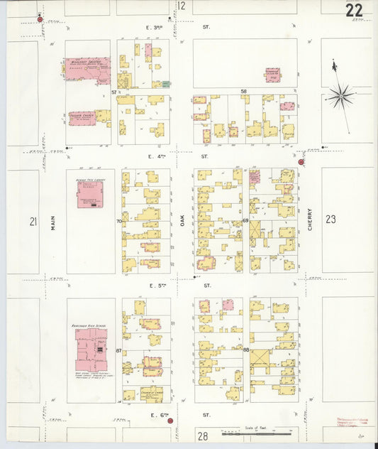 Sanborn Fire Insurance Map from Anaconda, Deer Lodge County, Montana (1903), Sheet #0022 - Historic Sanborn Fire Insurance Map Print, vintage old map wall art, antique decor, genealogy gift, Montana Montana map