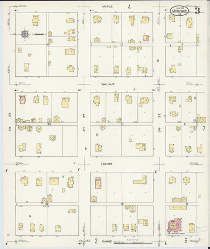 Sanborn Fire Insurance Map from Momence, Kankakee County, Illinois (1913), Sheet #0003 - Historic Sanborn Fire Insurance Map Print, vintage old map wall art, antique decor, genealogy gift, Illinois Illinois map