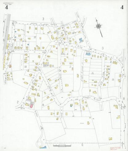 Sanborn Fire Insurance Map from Chappaqua, Westchester County, New York (1939), Sheet #0004 - Complete Map Set gallery image, historic Sanborn map, vintage wall art, New York New York