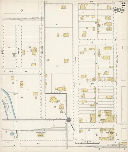 Sanborn Fire Insurance Map from North Bend, King County, Washington (1911), Sheet #0002 - Complete Map Set gallery image, historic Sanborn map, vintage wall art, Washington Washington