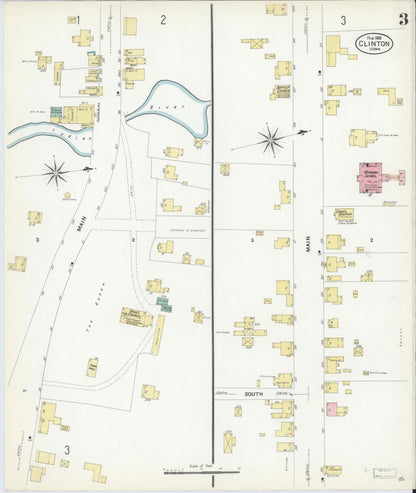 Sanborn Fire Insurance Map from Clinton, Middlesex County, Connecticut (1908), Sheet #0003 - Complete Map Set gallery image, historic Sanborn map, vintage wall art, Connecticut Connecticut