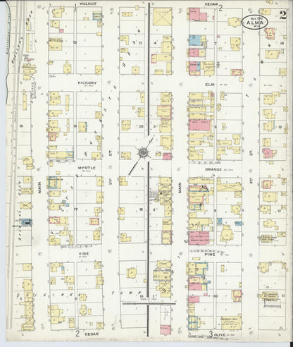 Sanborn Fire Insurance Map from Alma, Buffalo County, Wisconsin (1910), Sheet #0002 - Historic Sanborn Fire Insurance Map Print, vintage old map wall art, antique decor, genealogy gift, Wisconsin Wisconsin map
