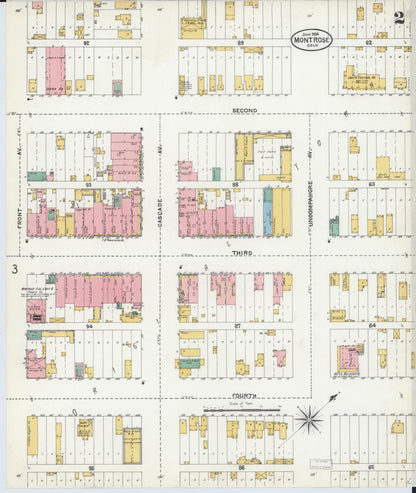Sanborn Fire Insurance Map from Montrose, Montrose County, Colorado (1904), Sheet #0002 - Complete Map Set gallery image, historic Sanborn map, vintage wall art, Colorado Colorado