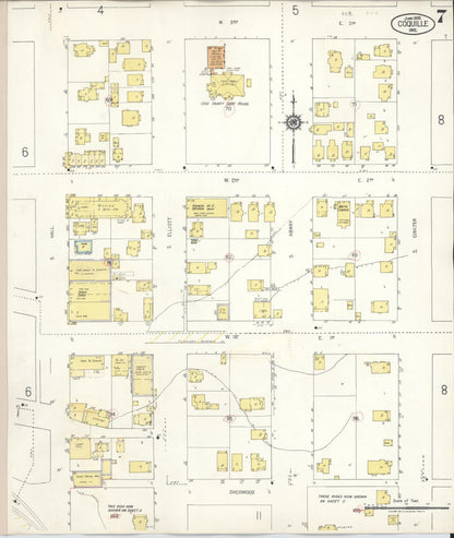 Sanborn Fire Insurance Map from Coquille, Coos County, Oregon (1945), Sheet #0007 - Complete Map Set gallery image, historic Sanborn map, vintage wall art, Oregon Oregon