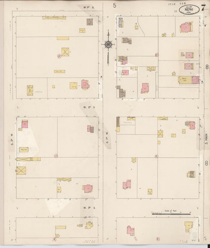 Sanborn Fire Insurance Map from Nephi, Juab County, Utah (1931), Sheet #0007 - Complete Map Set gallery image, historic Sanborn map, vintage wall art, Utah Utah