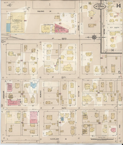 Sanborn Fire Insurance Map from Mount Vernon, Skagit County, Washington (1948), Sheet #0014 - Complete Map Set gallery image, historic Sanborn map, vintage wall art, Washington Washington