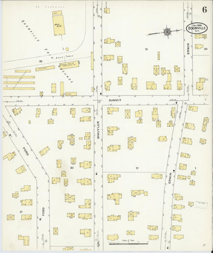 Sanborn Fire Insurance Map from Boonville, Oneida County, New York (1909), Sheet #0006 - Complete Map Set gallery image, historic Sanborn map, vintage wall art, New York New York