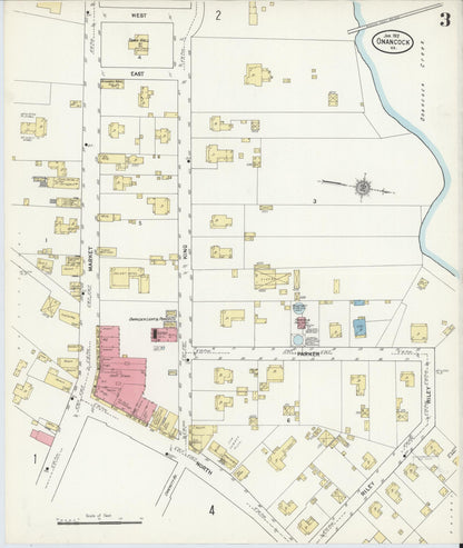 Sanborn Fire Insurance Map from Onancock, Accomack County, Virginia (1912), Sheet #0003 - Complete Map Set gallery image, historic Sanborn map, vintage wall art, Virginia Virginia