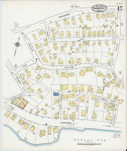 Sanborn Fire Insurance Map from Swampscott, Essex County, Massachusetts (1920), Sheet #0017 - Complete Map Set gallery image, historic Sanborn map, vintage wall art, Massachusetts Massachusetts