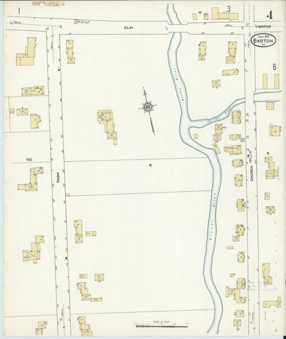 Sanborn Fire Insurance Map from Barton, Orleans County, Vermont (1912), Sheet #0004 - Complete Map Set gallery image, historic Sanborn map, vintage wall art, Vermont Vermont