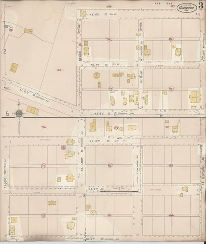Sanborn Fire Insurance Map from Gresham, Multnomah County, Oregon (1941), Sheet #0003 - Complete Map Set gallery image, historic Sanborn map, vintage wall art, Oregon Oregon