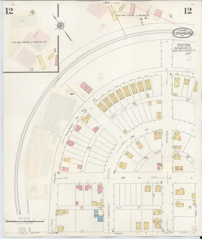Sanborn Fire Insurance Map from Leechburg, Armstrong County, Pennsylvania (1943), Sheet #0012 - Complete Map Set gallery image, historic Sanborn map, vintage wall art, Pennsylvania Pennsylvania