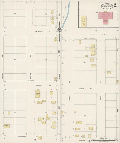 Sanborn Fire Insurance Map from North Bend, Coos County, Oregon (1920), Sheet #0002 - Complete Map Set gallery image, historic Sanborn map, vintage wall art, Oregon Oregon