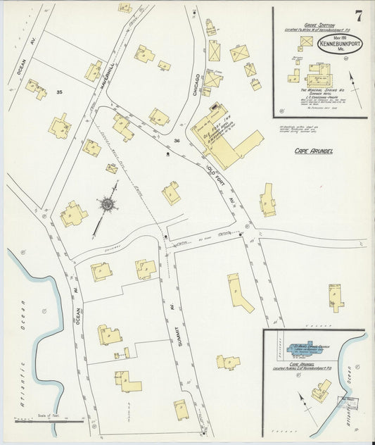 Sanborn Fire Insurance Map from Kennebunkport, York County, Maine (1911), Sheet #0007