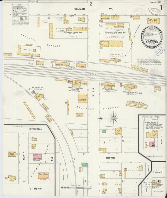 Sanborn Fire Insurance Map from Elmore, Faribault County, Minnesota. (1899) – Map View