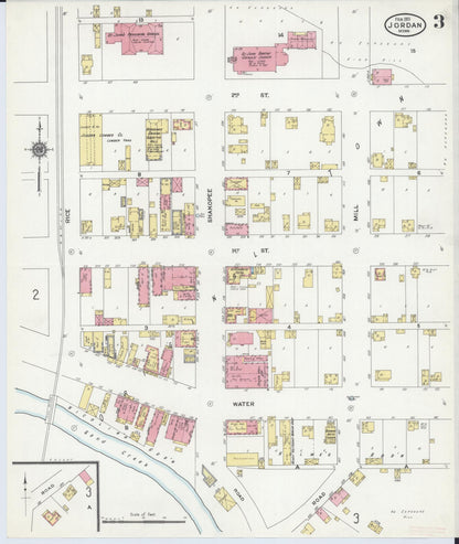 Sanborn Fire Insurance Map from Jordan, Scott County, Minnesota (1911), Sheet #0003 - Complete Map Set gallery image, historic Sanborn map, vintage wall art, Minnesota Minnesota