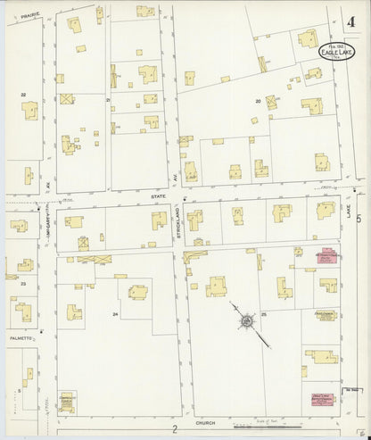Sanborn Fire Insurance Map from Eagle Lake, Colorado County, Texas (1912), Sheet #0004 - Complete Map Set gallery image, historic Sanborn map, vintage wall art, Texas Texas