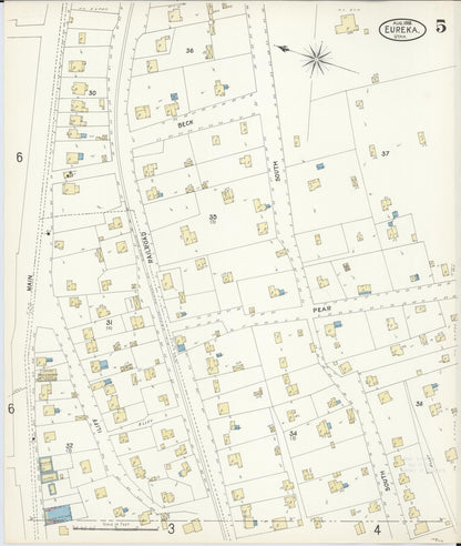 Sanborn Fire Insurance Map from Eureka, Juab County, Utah (1898), Sheet #0005 - Complete Map Set gallery image, historic Sanborn map, vintage wall art, Utah Utah