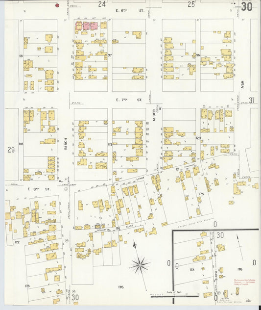 Sanborn Fire Insurance Map from Anaconda, Deer Lodge County, Montana (1903), Sheet #0030 - Historic Sanborn Fire Insurance Map Print, vintage old map wall art, antique decor, genealogy gift, Montana Montana map
