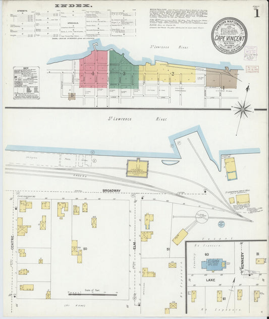 Sanborn Fire Insurance Map from Cape Vincent, Jefferson County, New York. (1902) – Historic Sanborn Fire Insurance Map Print