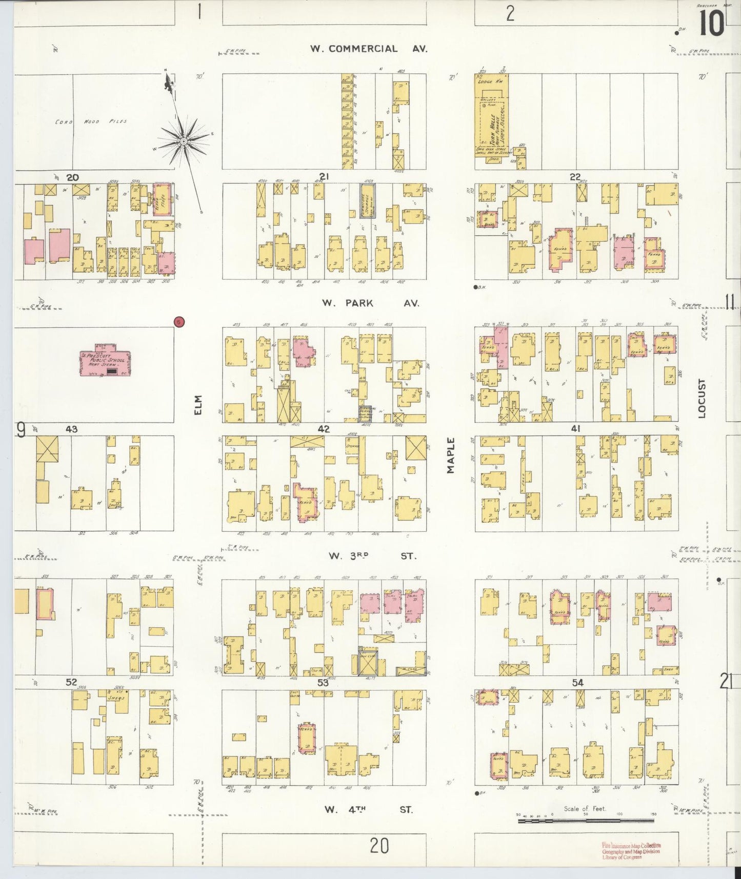 Sanborn Fire Insurance Map from Anaconda, Deer Lodge County, Montana (1903), Sheet #0010 - Historic Sanborn Fire Insurance Map Print, vintage old map wall art, antique decor, genealogy gift, Montana Montana map
