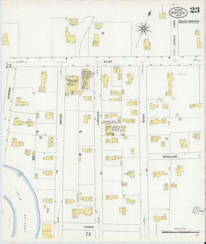 Sanborn Fire Insurance Map from Natick, Middlesex County, Massachusetts (1909), Sheet #0023