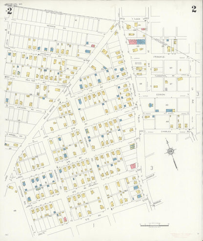 Sanborn Fire Insurance Map from Brooklyn, Anne Arundel County, Maryland (1932), Sheet #0002 - Complete Map Set gallery image, historic Sanborn map, vintage wall art, Maryland Maryland