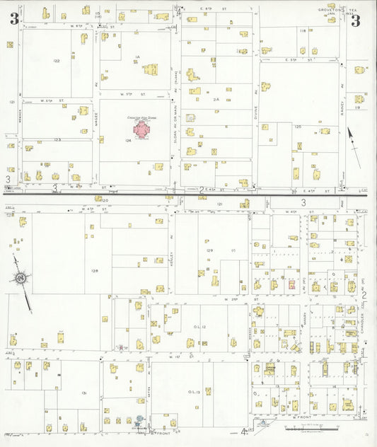 Sanborn Fire Insurance Map from Groveton, Trinity County, Texas (1933), Sheet #0003 - Historic Sanborn Fire Insurance Map Print, vintage old map wall art, antique decor, genealogy gift, Texas Texas map