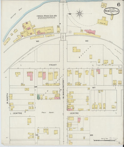 Sanborn Fire Insurance Map from New Castle, Lawrence County, Pennsylvania (1894), Sheet #0006 - Complete Map Set gallery image, historic Sanborn map, vintage wall art, Pennsylvania Pennsylvania