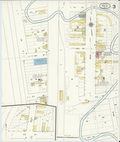 Sanborn Fire Insurance Map from Yale, Payne County, Oklahoma (1916), Sheet #0003 - Complete Map Set gallery image, historic Sanborn map, vintage wall art, Oklahoma Oklahoma