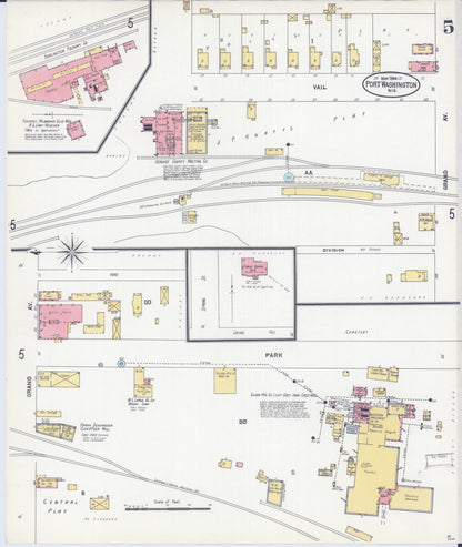 Sanborn Fire Insurance Map from Port Washington, Ozaukee County, Wisconsin (1904), Sheet #0005 - Complete Map Set gallery image, historic Sanborn map, vintage wall art, Wisconsin Wisconsin