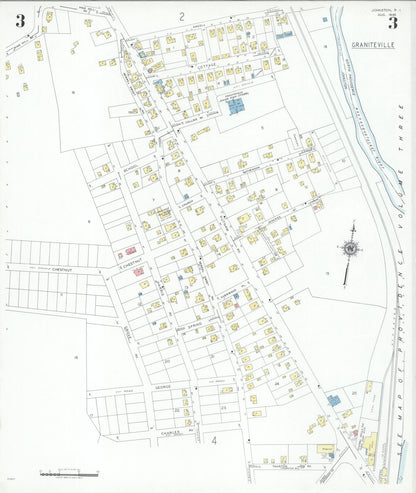 Sanborn Fire Insurance Map from Johnston, Providence County, Rhode Island (1945), Sheet #0003 - Complete Map Set gallery image, historic Sanborn map, vintage wall art, Rhode Island Rhode Island