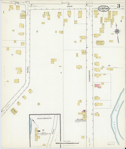 Sanborn Fire Insurance Map from Clinton, Middlesex County, Connecticut (1917), Sheet #0003 - Complete Map Set gallery image, historic Sanborn map, vintage wall art, Connecticut Connecticut