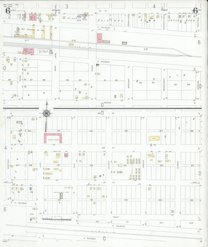 Sanborn Fire Insurance Map from Big Lake, Reagan County, Texas (1949), Sheet #0006 - Complete Map Set gallery image, historic Sanborn map, vintage wall art, Texas Texas