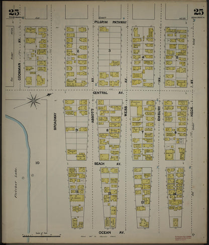 Sanborn Fire Insurance Map from New Jersey Coast, New Jersey Coast, New Jersey (1890), Sheet #0025 - Complete Map Set gallery image, historic Sanborn map, vintage wall art, New Jersey Coast New Jersey
