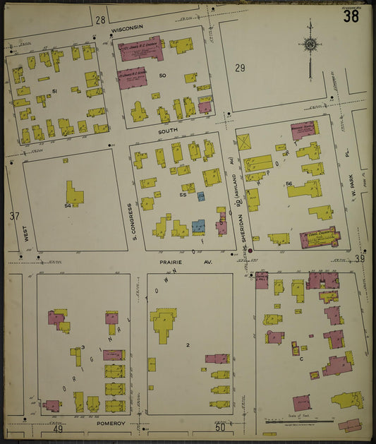 Sanborn Fire Insurance Map from Kenosha, Kenosha County, Wisconsin. (1918), Sheet 42