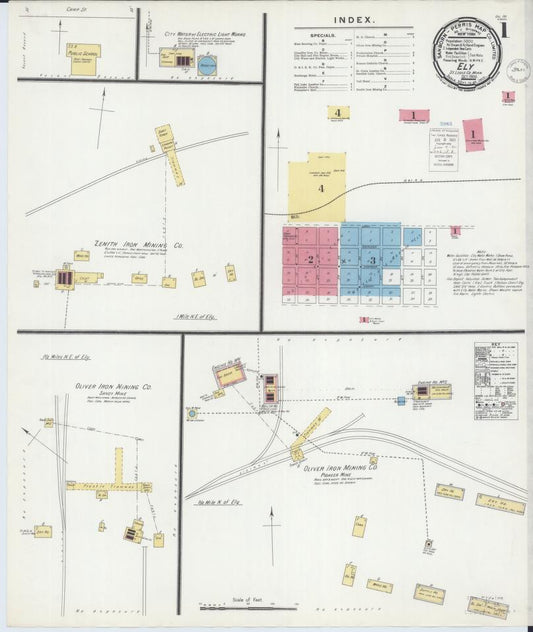 Sanborn Fire Insurance Map from Ely, Saint Louis County, Minnesota. (1900) – Map View