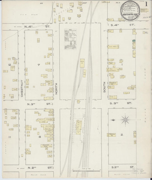 Sanborn Fire Insurance Map from Northern Pacific Junction, Carlton County, Minnesota (1885), Sheet #0001 - Historic Sanborn Fire Insurance Map Print, vintage old map wall art, antique decor, genealogy gift, Minnesota Minnesota map