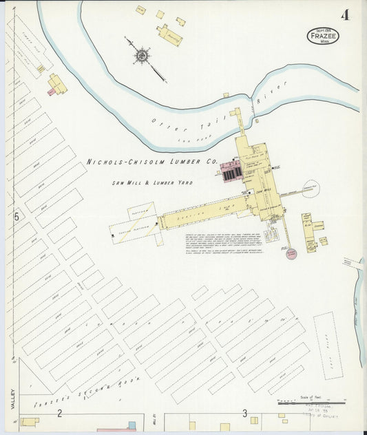 Sanborn Fire Insurance Map from Frazee, Becker County, Minnesota (1914), Sheet #0004 - Historic Sanborn Fire Insurance Map Print, vintage old map wall art, antique decor, genealogy gift, Minnesota Minnesota map