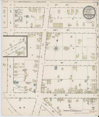 Sanborn Fire Insurance Map from Whitestone, Queens County, New York (1886), Sheet #0001 - Historic Sanborn Fire Insurance Map Print, vintage old map wall art, antique decor, genealogy gift, New York New York map