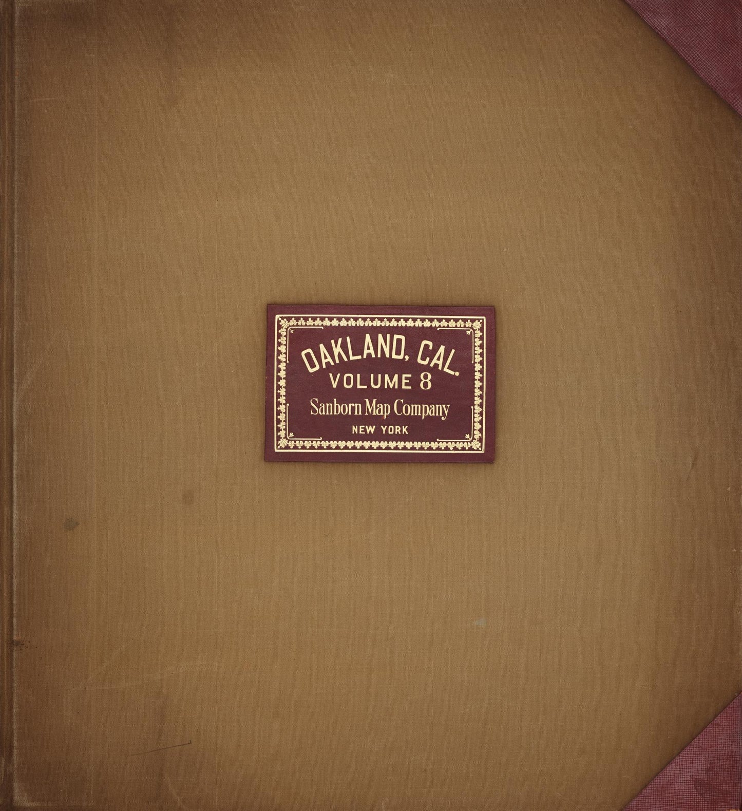 Sanborn Fire Insurance Map from Oakland, Alameda County, California (1950), Sheet #0001 - Complete Map Set gallery image, historic Sanborn map, vintage wall art, California California