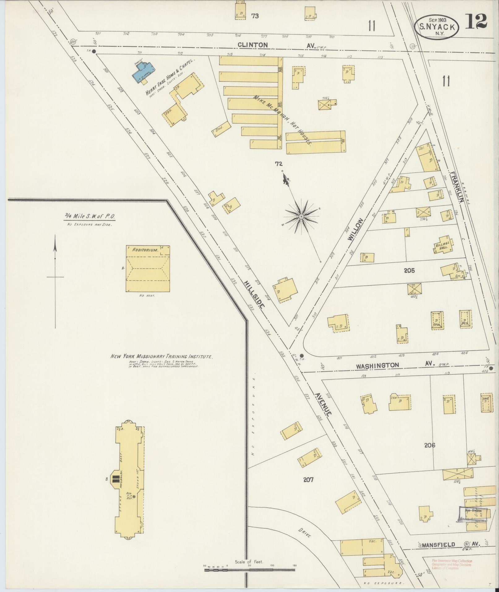Sanborn Fire Insurance Map from Nyack, Rockland County, New York. (1903), Sheet #0012