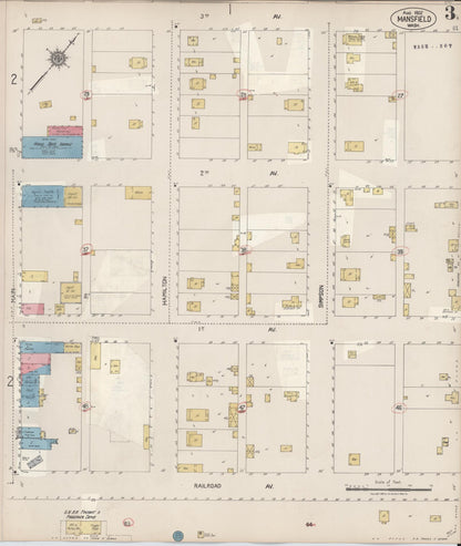 Sanborn Fire Insurance Map from Mansfield, Douglas County, Washington (1931), Sheet #0003 - Complete Map Set gallery image, historic Sanborn map, vintage wall art, Washington Washington