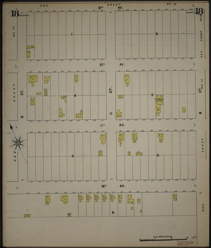 Sanborn Fire Insurance Map from New Jersey Coast, New Jersey Coast, New Jersey (1890), Sheet #0018 - Complete Map Set gallery image, historic Sanborn map, vintage wall art, New Jersey Coast New Jersey