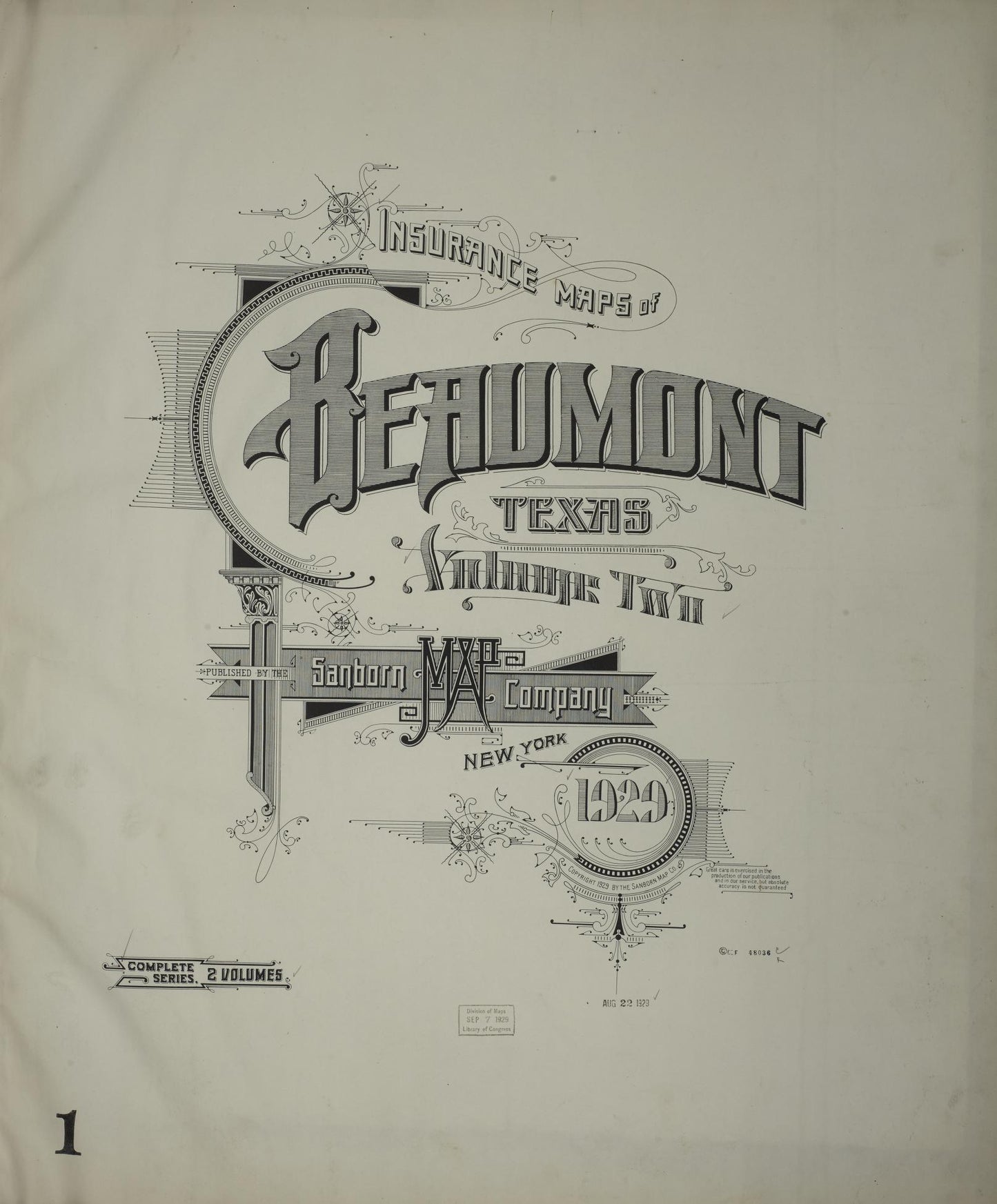 Sanborn Fire Insurance Map from Beaumont, Jefferson County, Texas. (1929) – Historic Sanborn Fire Insurance Map Print