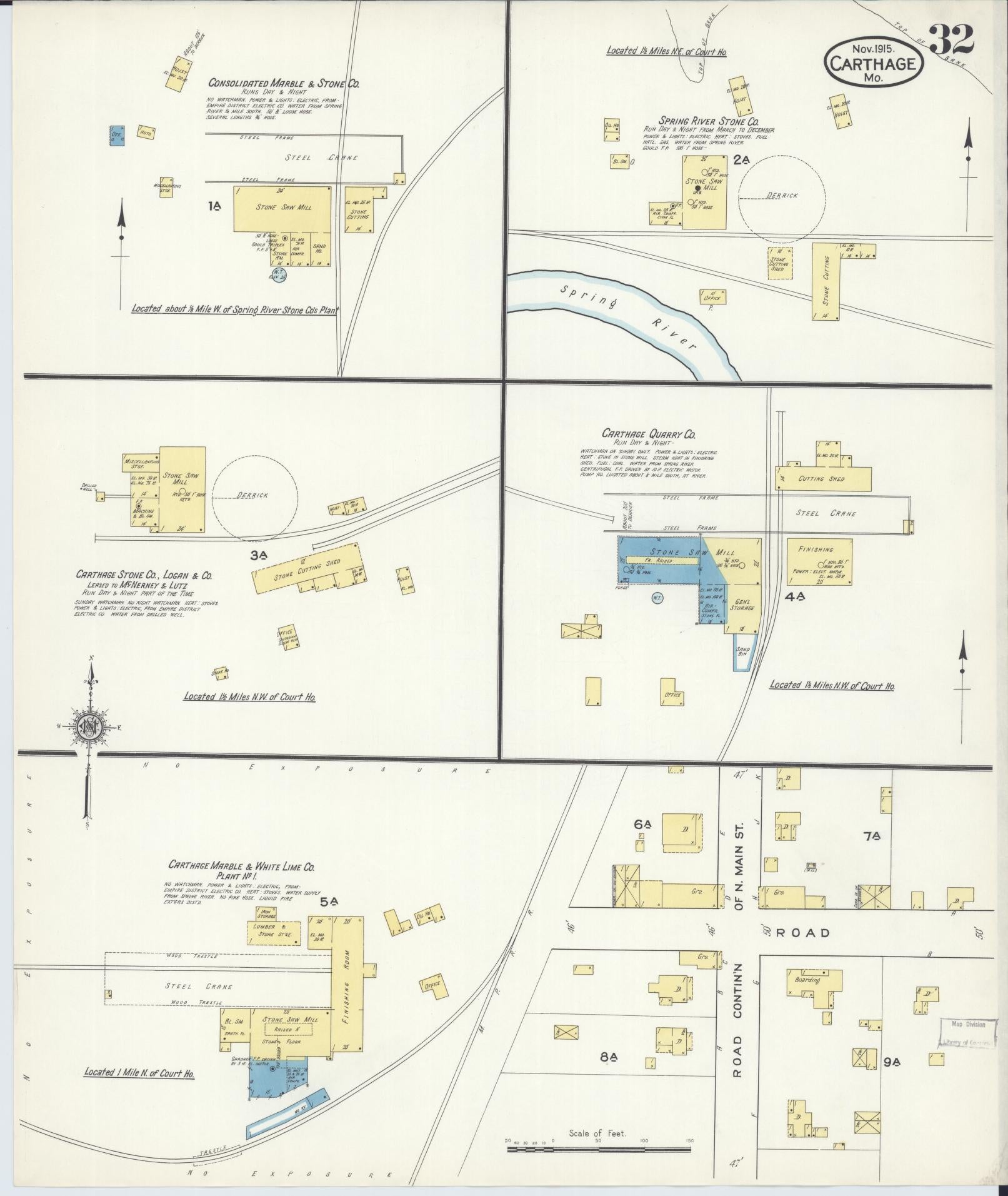 Sanborn Fire Insurance Map from Carthage, Jasper County, Missouri (1915), Sheet #0032 - Complete Map Set gallery image, historic Sanborn map, vintage wall art, Missouri Missouri