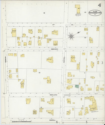 Sanborn Fire Insurance Map from Narragansett Pier, Washington County, Rhode Island (1903), Sheet #0004 - Complete Map Set gallery image, historic Sanborn map, vintage wall art, Rhode Island Rhode Island
