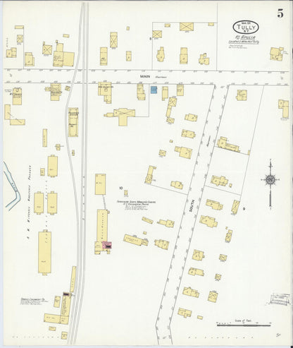 Sanborn Fire Insurance Map from Tully, Onondaga County, New York (1911), Sheet #0005 - Complete Map Set gallery image, historic Sanborn map, vintage wall art, New York New York