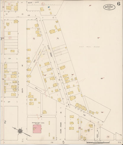 Sanborn Fire Insurance Map from Northport, Stevens County, Washington (1929), Sheet #0006 - Complete Map Set gallery image, historic Sanborn map, vintage wall art, Washington Washington